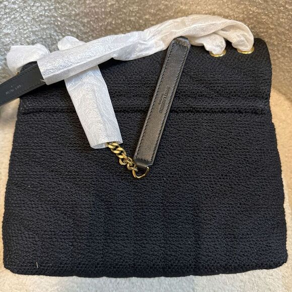 SAINT LAURENT Loulou Small YSL Crossbody Bag in Quilted Tweed - Picture 7 of 8